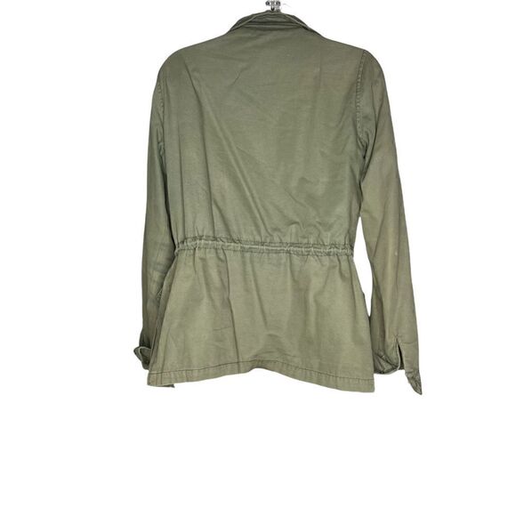 Ecote Military Style Jacket Button Down Green Medium - Picture 5 of 12